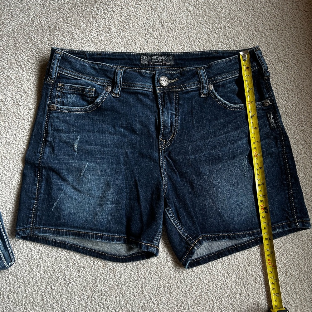 Silver Jean Shorts 32